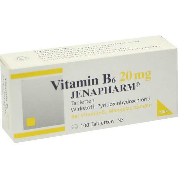 VITAMIN B6 20 mg Jenapharm Tabletten demed.is Лекарства из Германии