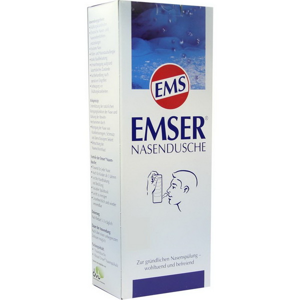 EMSER Nasendusche mit Nasenspülsalz 1 ST - demed.is - Лекарства из Германии...