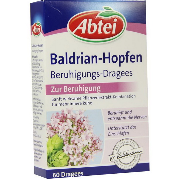 Abtei Baldrian Hopfen Beruhigungs-Dragees 60 ST.